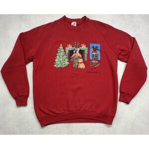 VINTAGE MD Anderson Christmas Sweatshirt Size XL Grannycore Ugly Sweater
